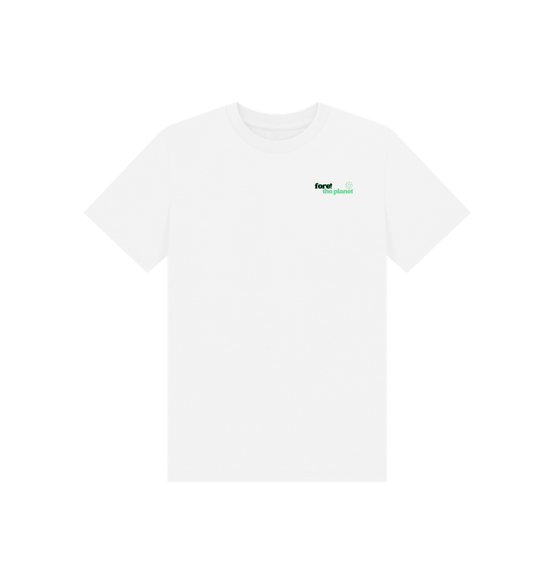 White Printed Kids T-Shirt