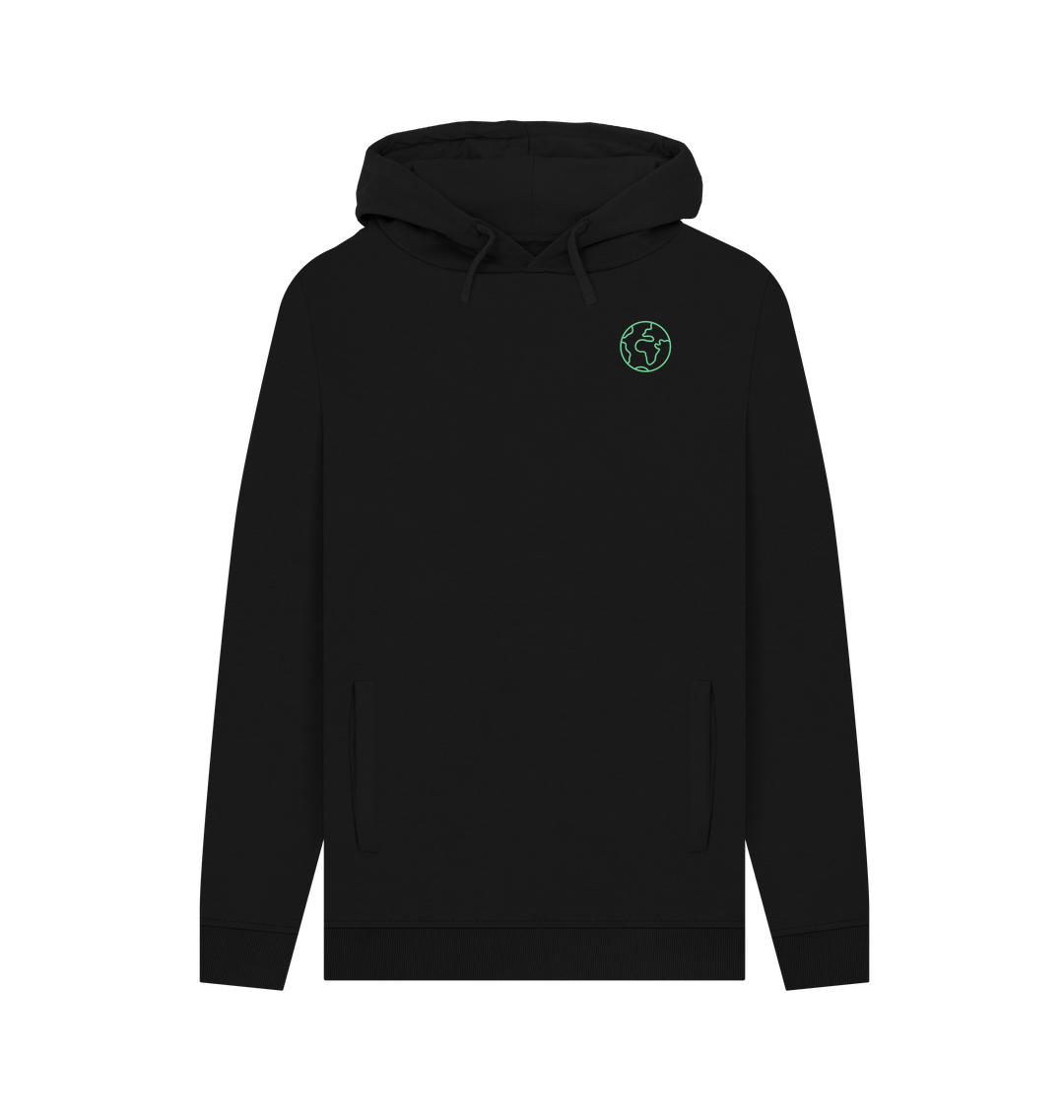 Black Printed Hoody