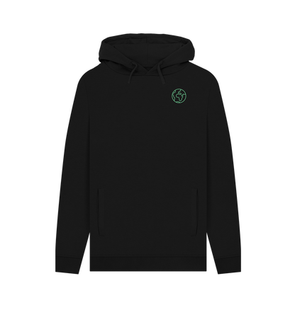 Black Printed Hoody