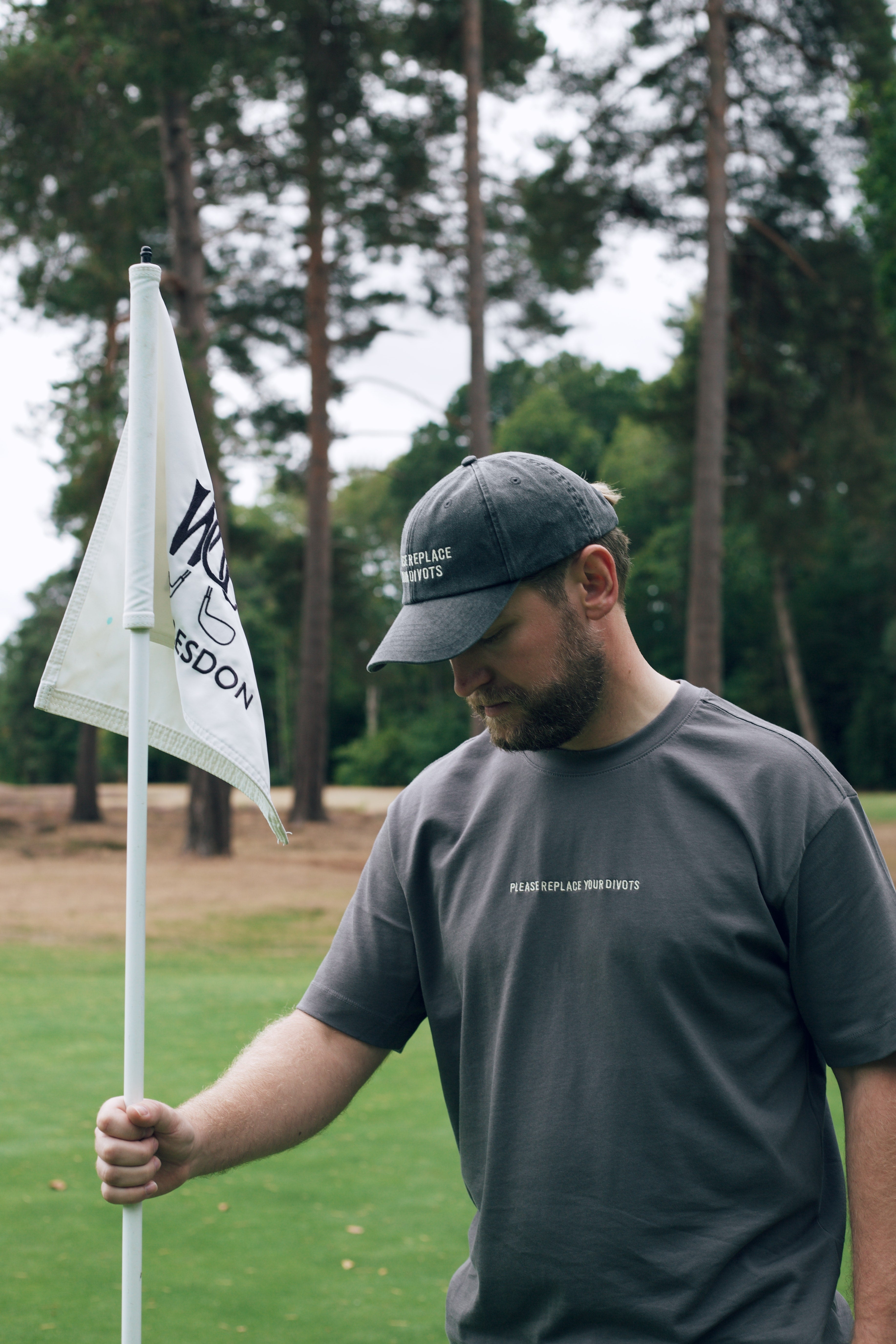 The Divots T-Shirt - Charcoal