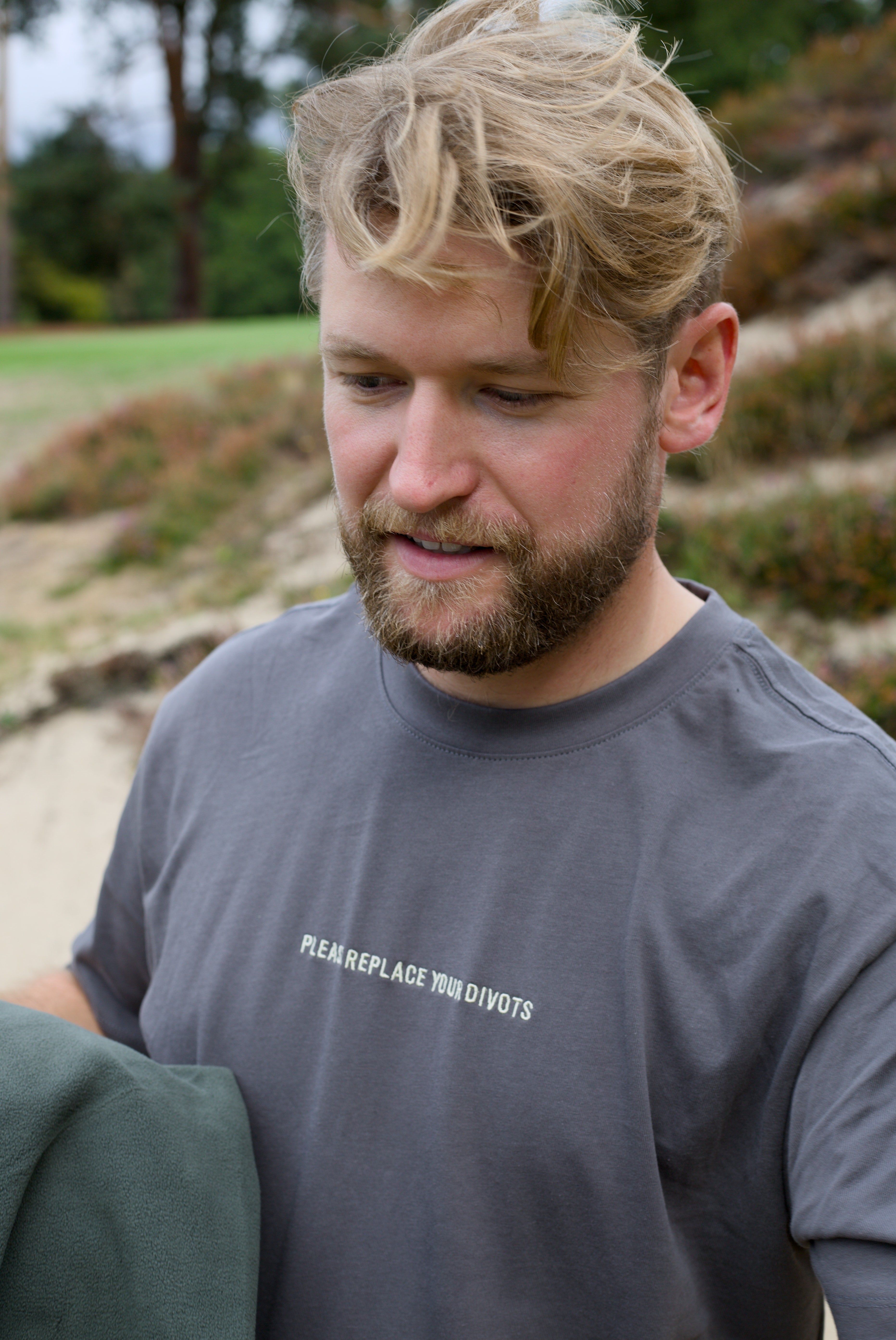 The Divots T-Shirt - Charcoal