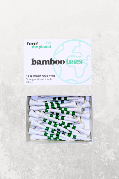 White Bamboo Golf Tees - 54mm