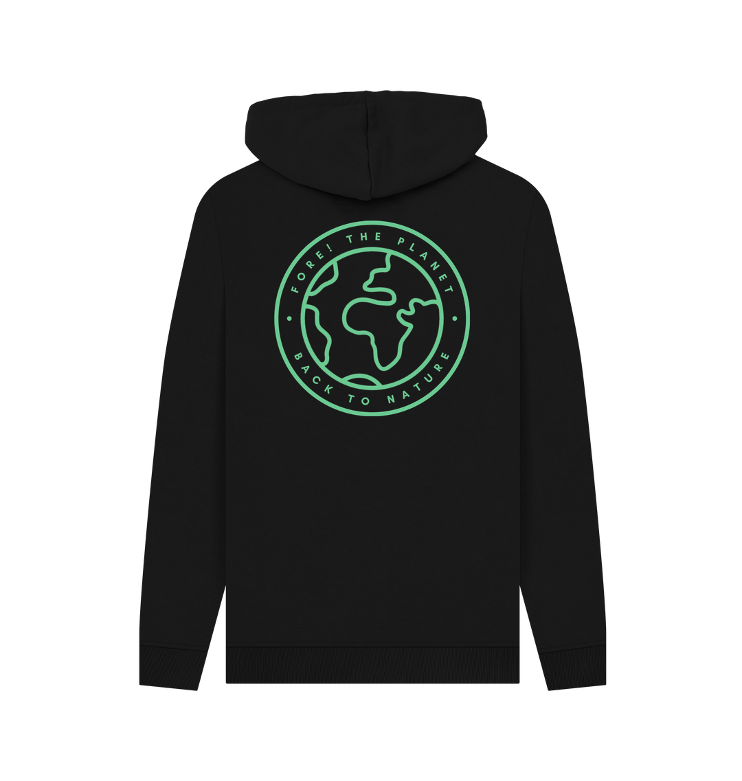 Black Printed Hoody