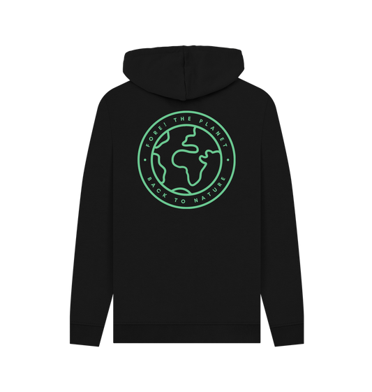 Black Printed Hoody
