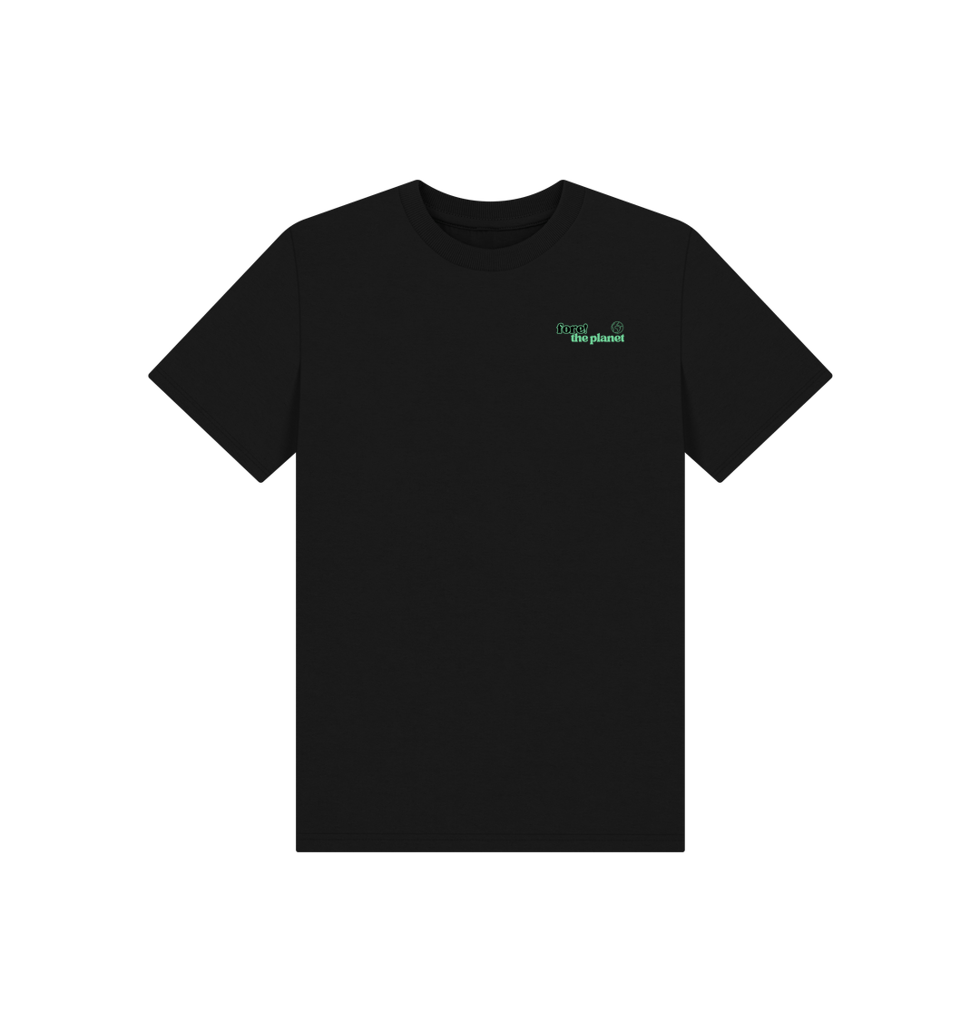 Black Printed Kids T-Shirt